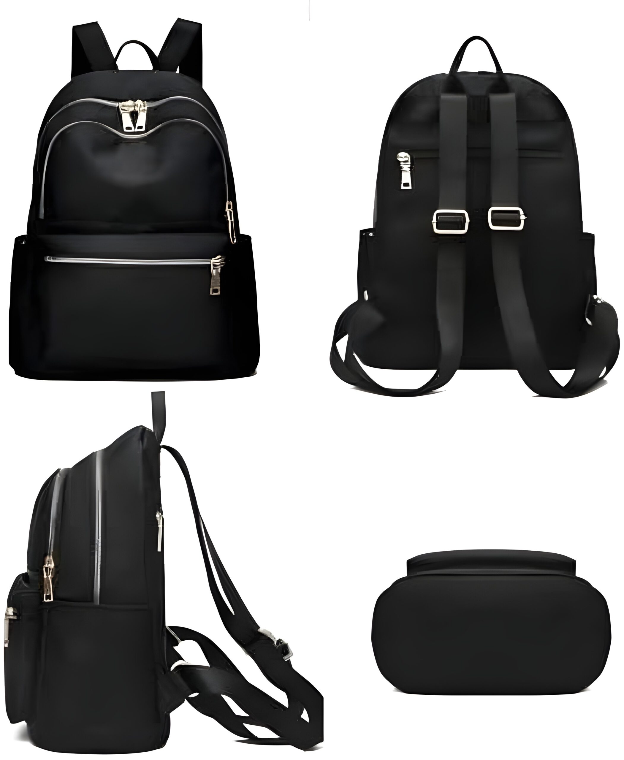 Oxford Women’s Travel Backpack – Black College Bag - Image 3
